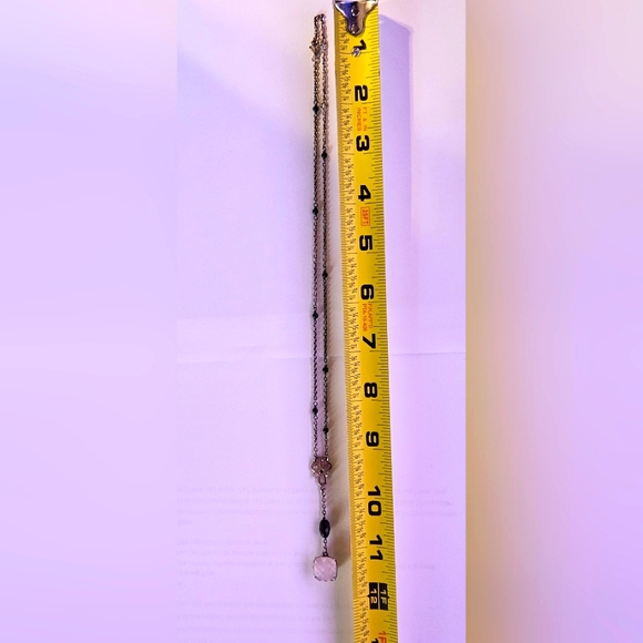 PANDORA Sincerity Sterling Silver Mother of Pearl Onyx Necklace & Earrings Set - Picture 6 of 9